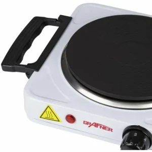 Grafner® Kochplatte Einzel 1000 Watt Mit Klappbaren Griffen Weiß KP10877 13