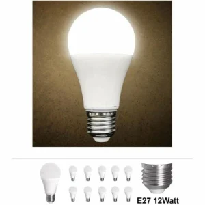 Grafner® LED Leuchtmittel E27 12 Watt 3000K Warmweiss Einzeln 9