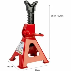 Grafner® Unterstellbock Set 3T KFZ Böcke Set – 3000 Kg Höhenverstellbar 11