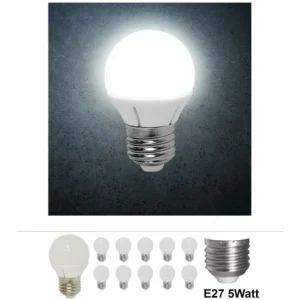 Grafner® LED Leuchtmittel E27 5 Watt 6000K Kaltweiss Einzeln 9